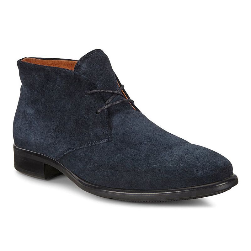 Men Boots Ecco Citytray - Chukka Boots Blue - India PRFMJX840